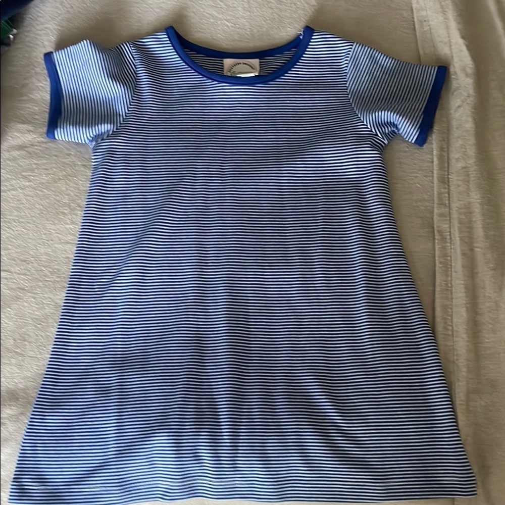 Blue Striped Kids Dress